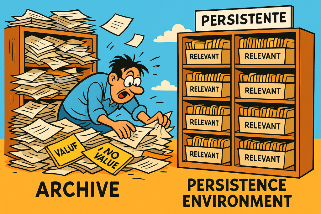 Persistentie in relatie tot archiveren